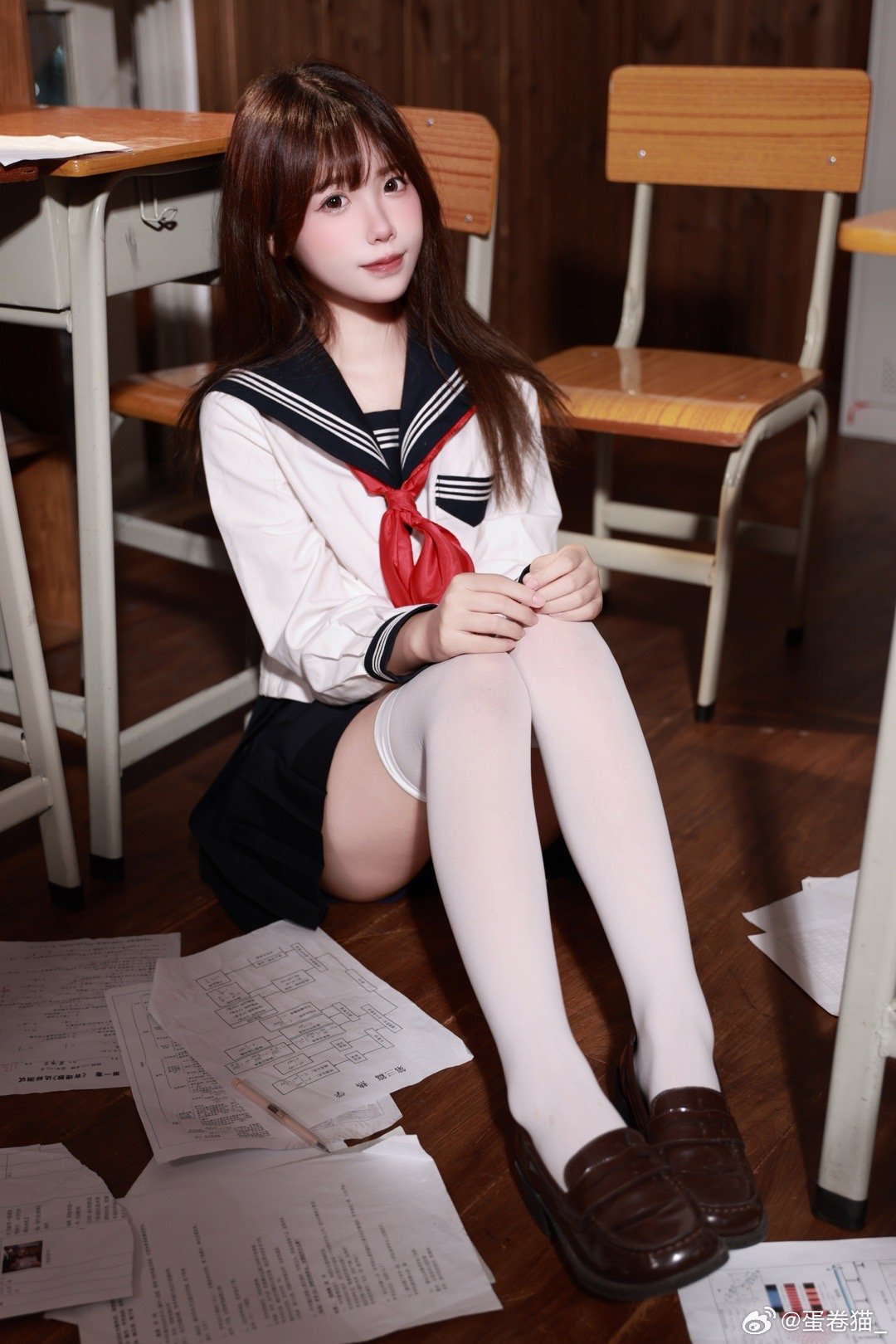 少女写真 秋天的第一套jk@蛋卷猫_-米哈社