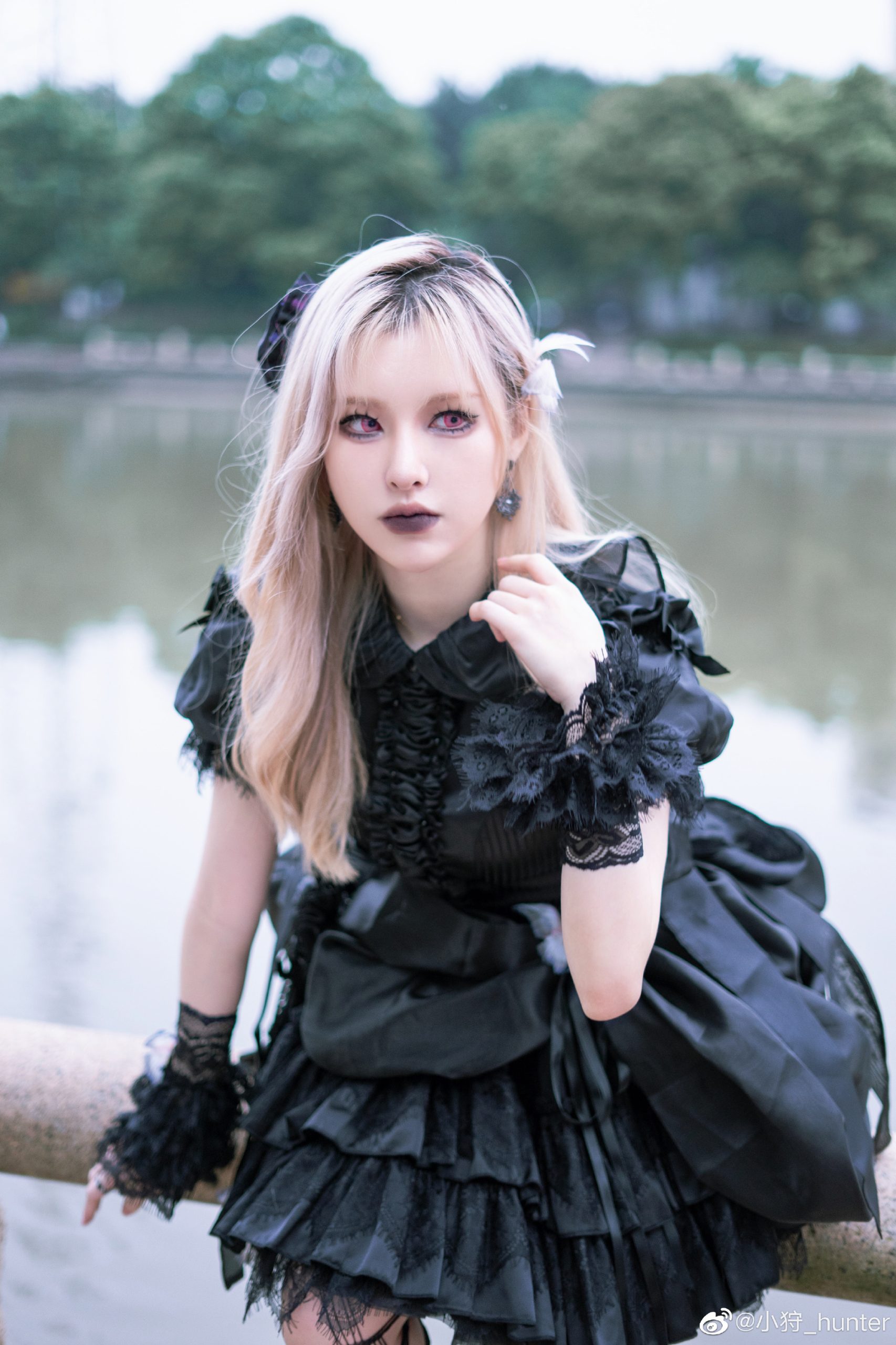 lolita装扮 哥特风Lolita穿搭真的泰裤辣 @小狩_hunter-米哈社