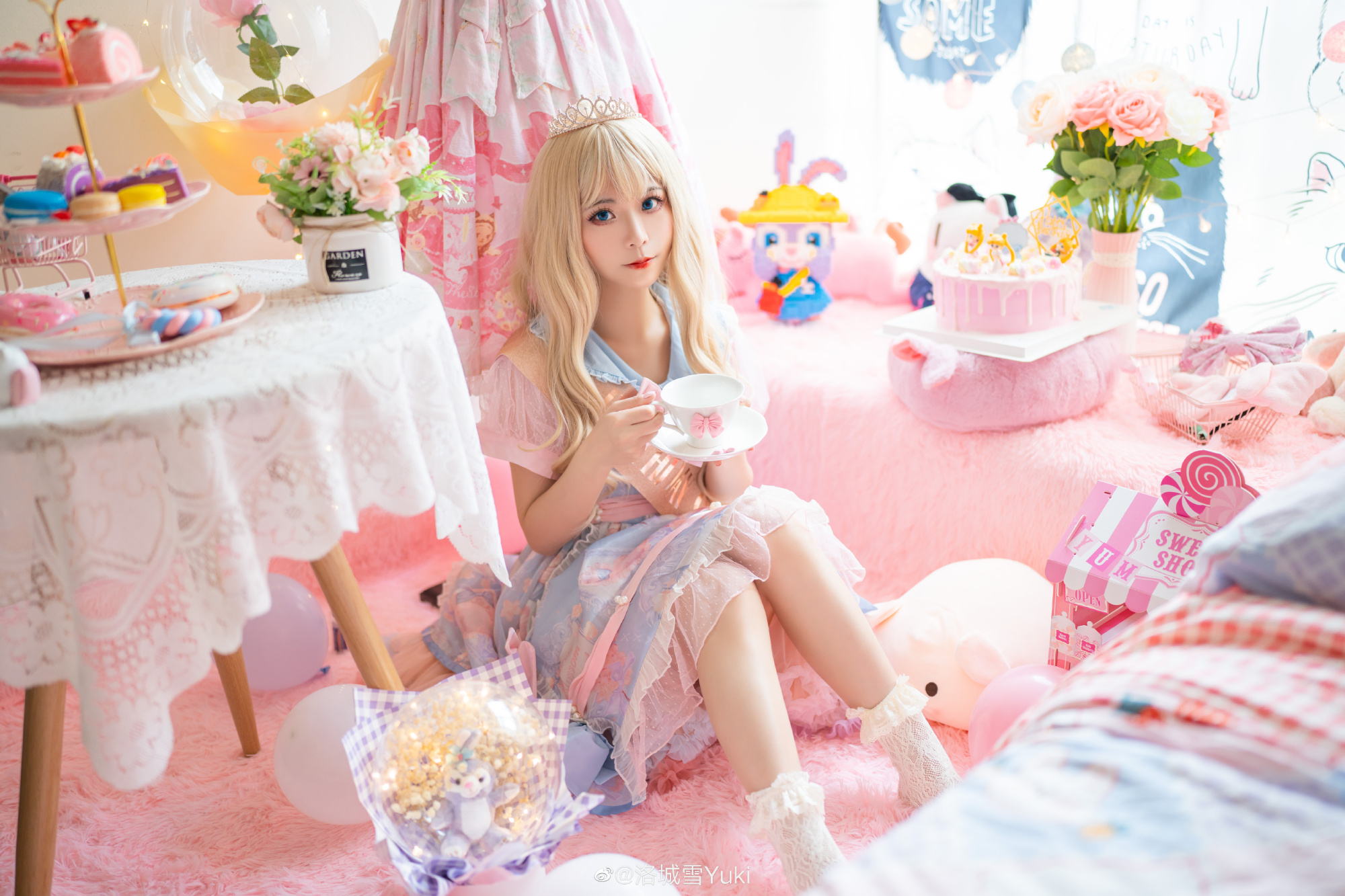 就像甜甜的樱花蛋糕一样@洛城雪Yuki-米哈社