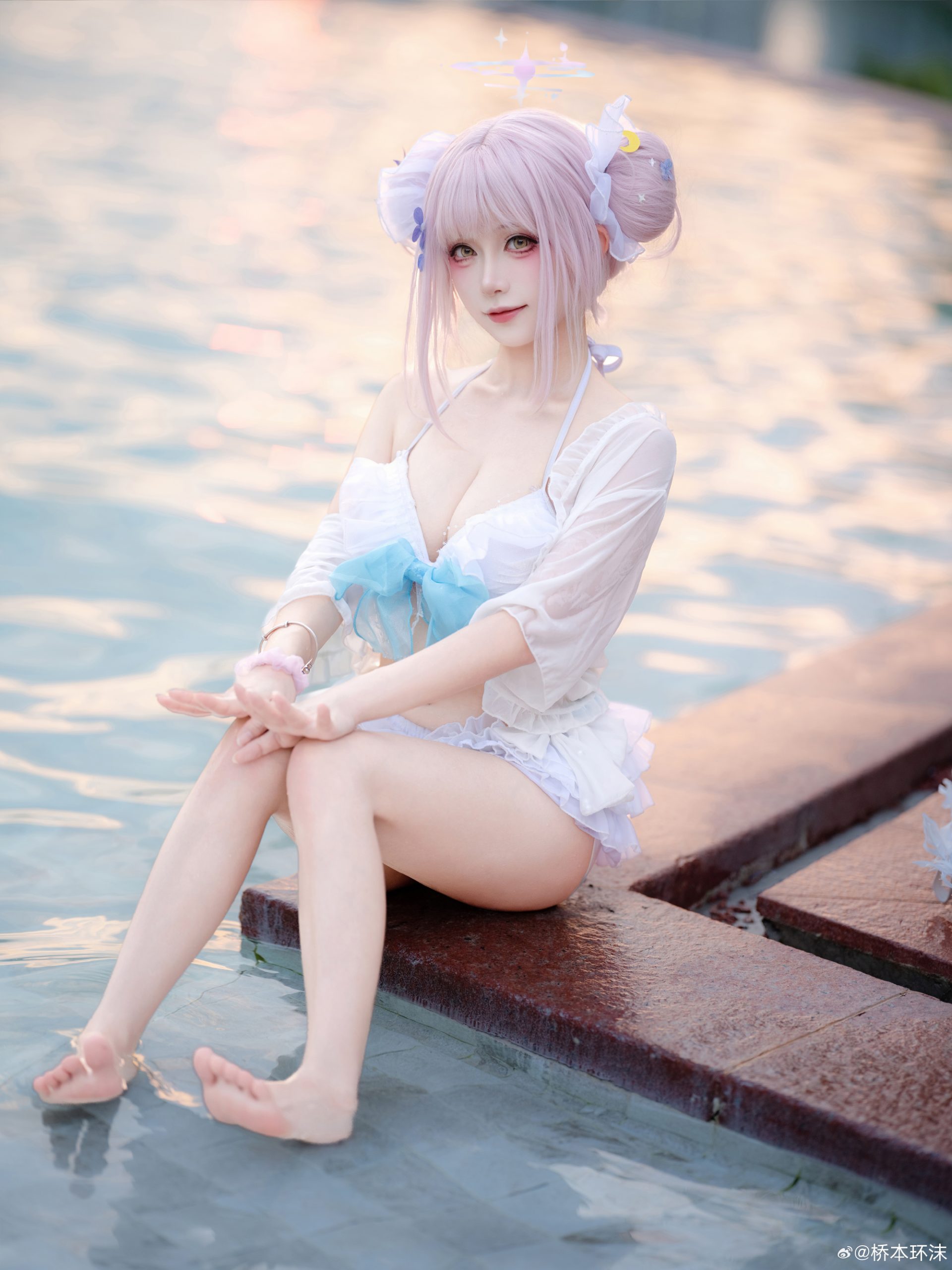 cosplay 蔚蓝档案 圣园未花@桥本环沫-米哈社